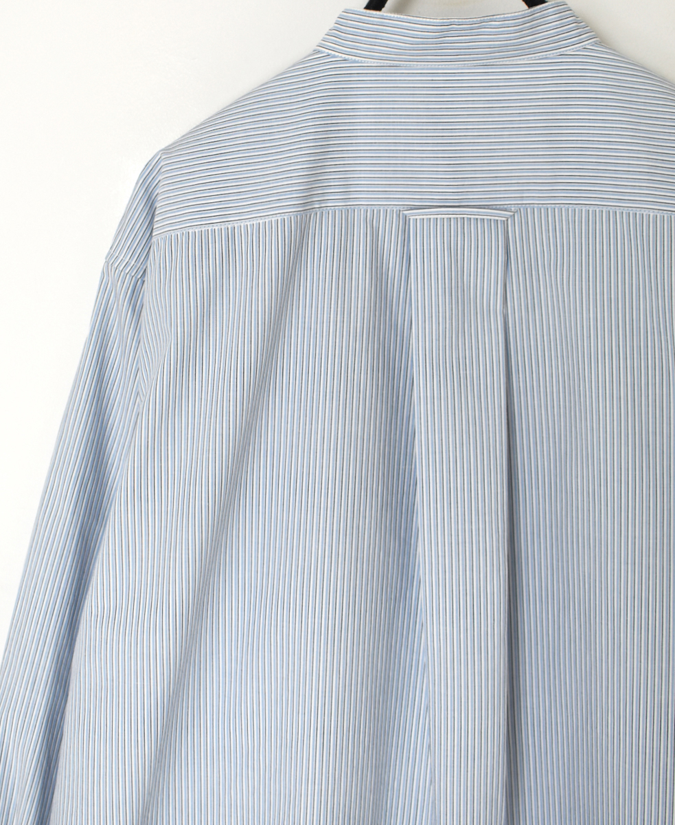 ●NVL2531(シャツ) 60s ORGANIC CAMBRIC BANDED COLLAR L/SL OVERSIZED SHIRTS