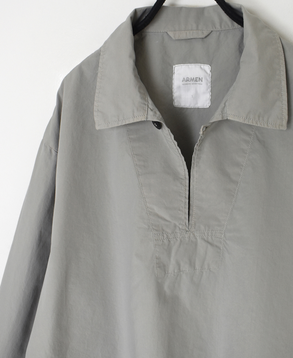 ISNAM2521D(シャツ) 50s POPLIN AUTOLOOM OVERDYE SKIPPER SHIRT