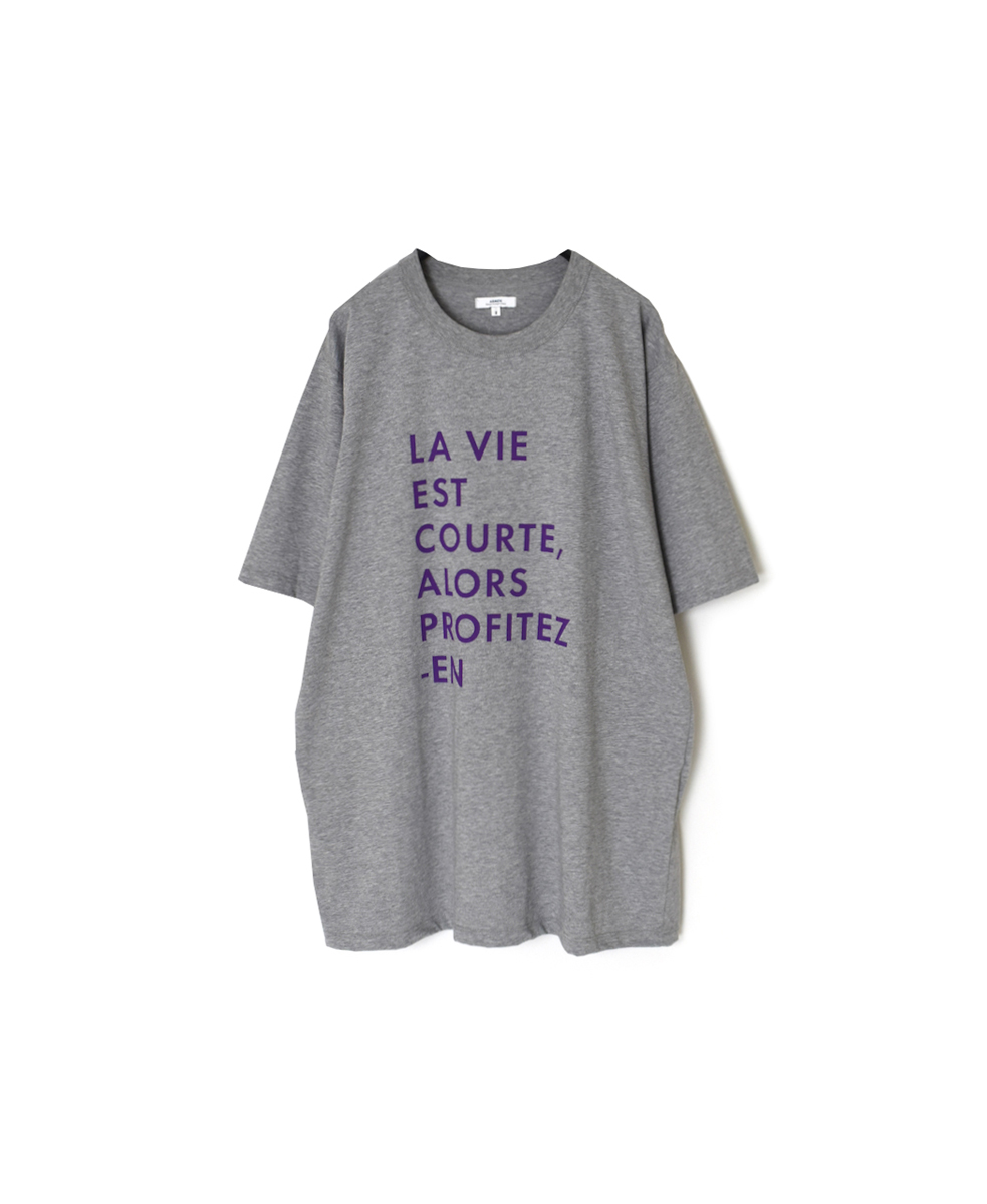 NFA1802P44(Tシャツ) "LA VIE EST" 4.4oz COTTON JERSEY CREW NECK OVERSIZED S/SL T-SHIRT