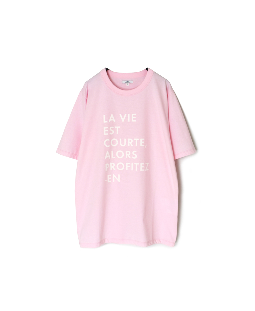 NFA1802P44(Tシャツ) "LA VIE EST" 4.4oz COTTON JERSEY CREW NECK OVERSIZED S/SL T-SHIRT