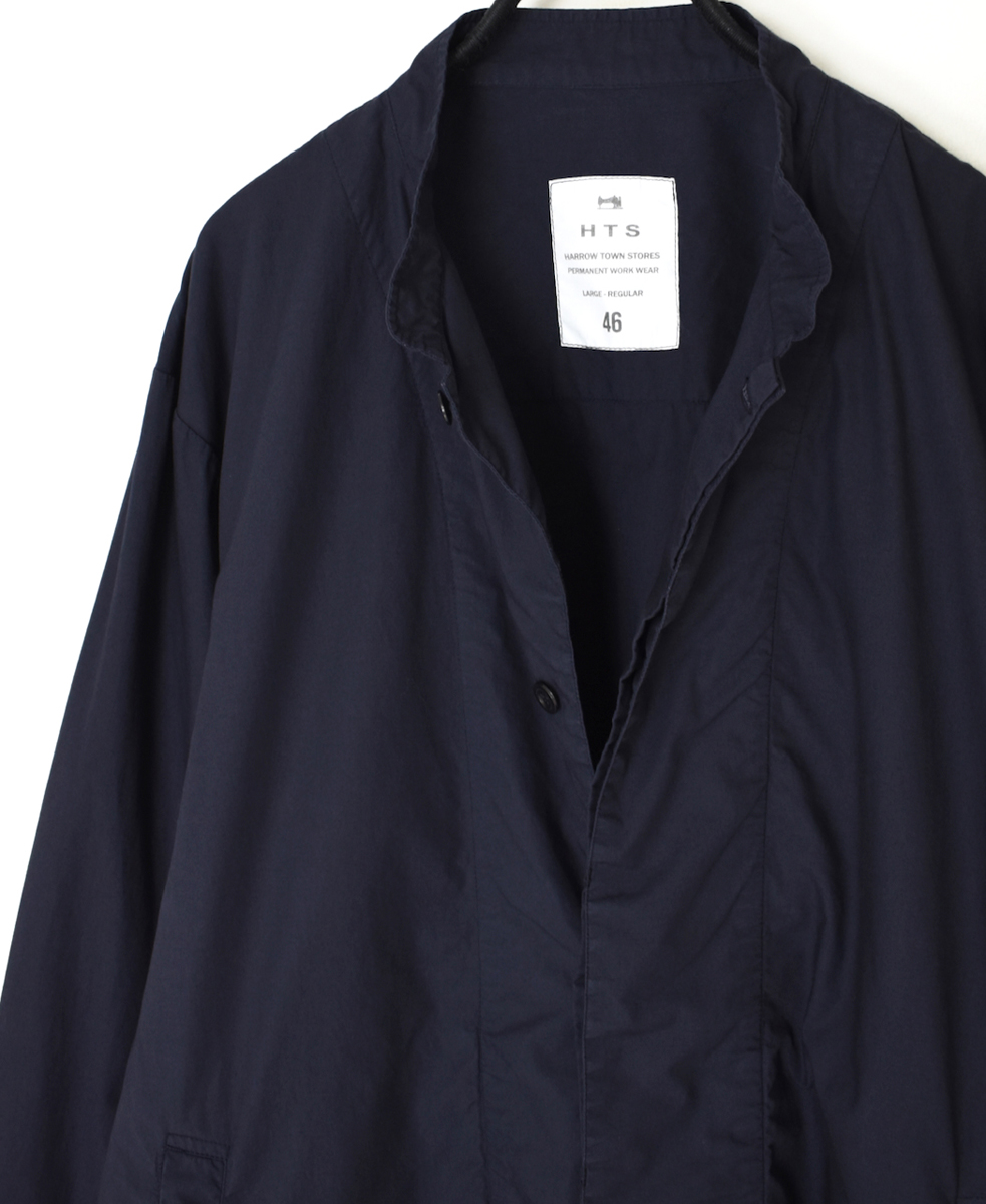 INHT2501CP(ジャケット) 60s COTTON POPLIN OVERDYE STAND COLLAR FLY FRONT JACKET