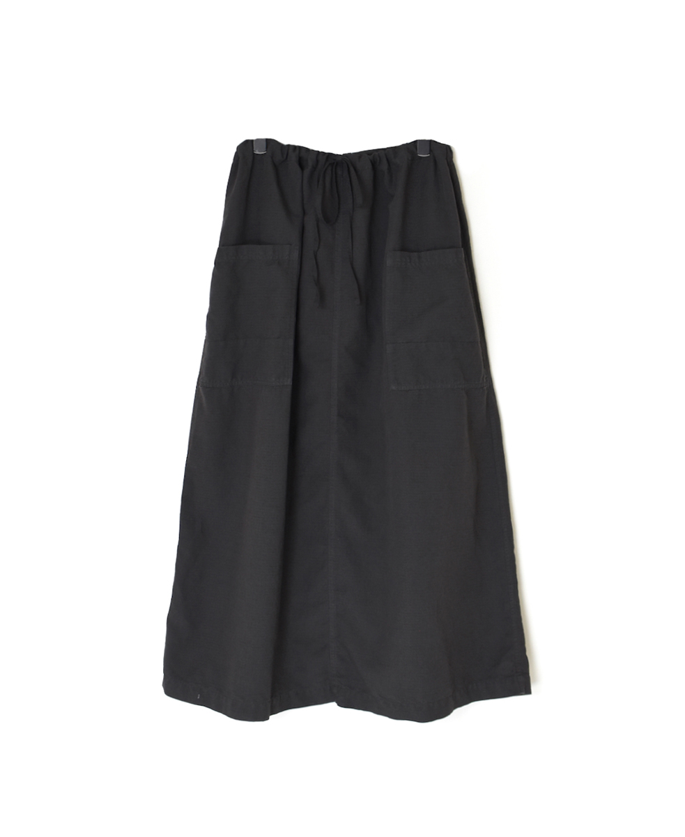 INHT2514CLD(スカート) COTTON LINEN OVERDYE EASY SKIRT