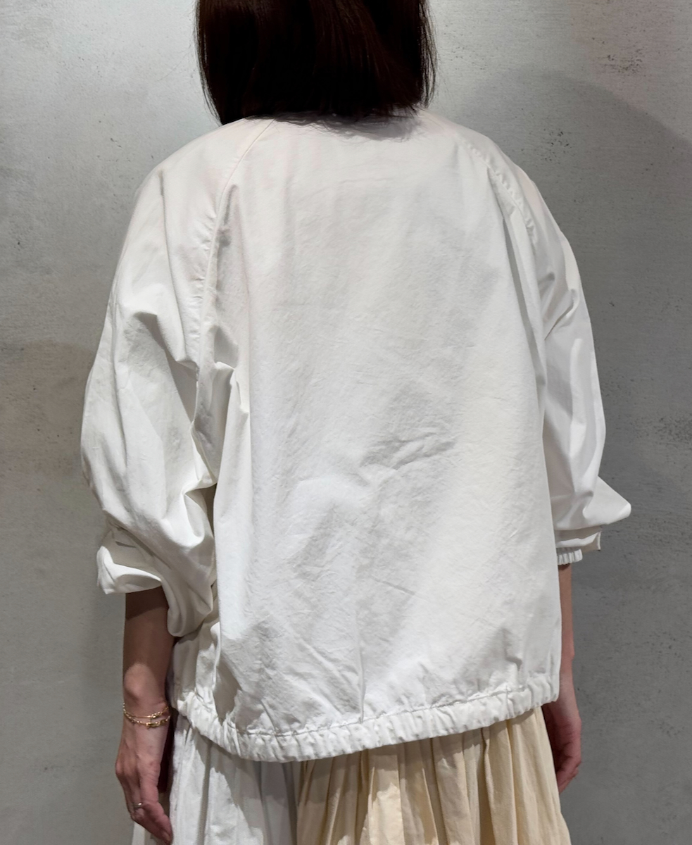 ●NMDS24633W(ジャケット) 40s ORGANIC POPLIN RAGLAN STRING JACKET