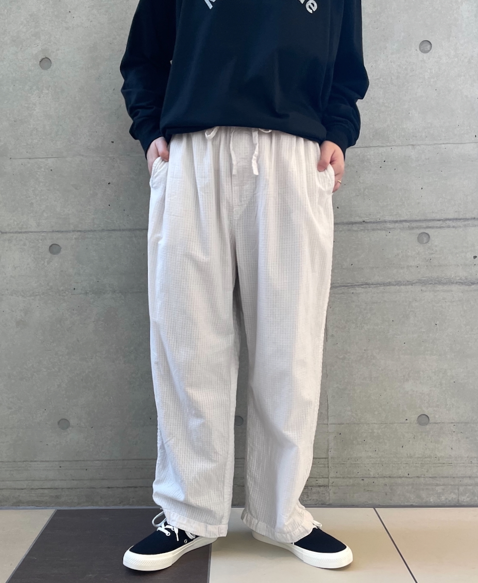 ●MDSH2483D(パンツ) 80s ORGANIC COTTON BIG CHECK × SMALL CHECK EASY PANTS