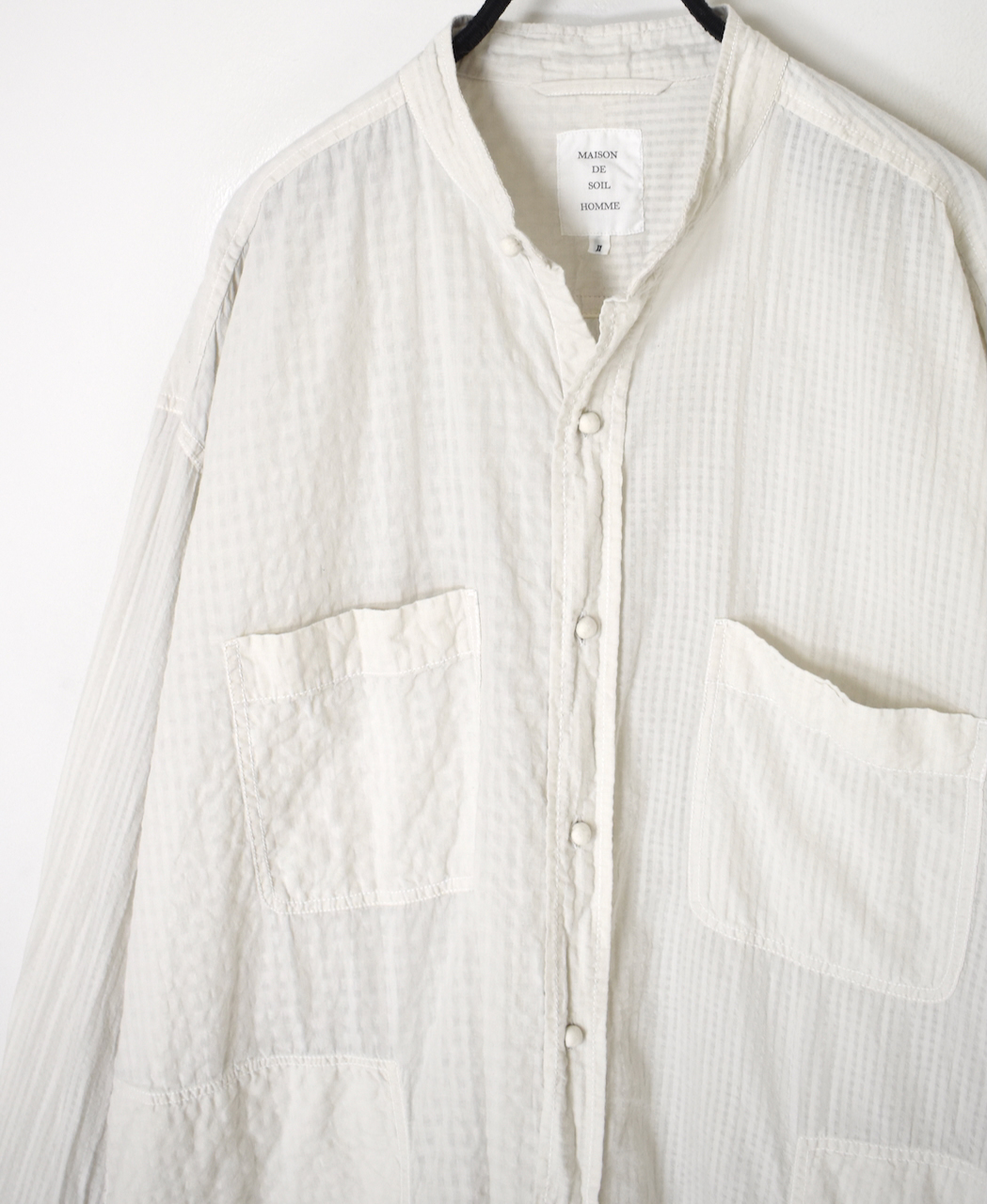 ●MDSH2482BD(ジャケット) 80s ORGANIC COTTON BIG CHECK × SMALL CHECK(BALL BUTTON) 4 POCKET LONG JACKET