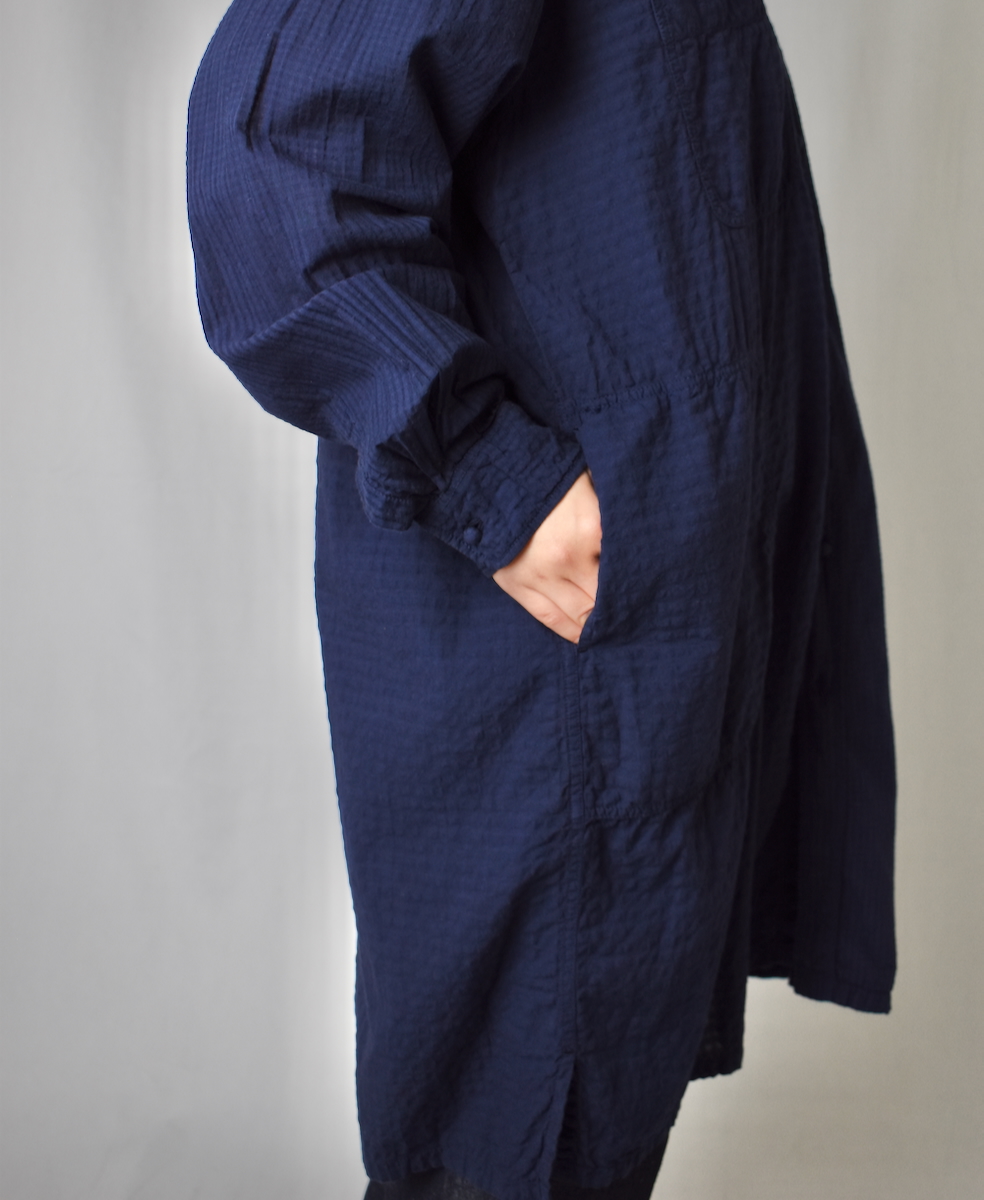 ●MDSH2482BD(ジャケット) 80s ORGANIC COTTON BIG CHECK × SMALL CHECK(BALL BUTTON) 4 POCKET LONG JACKET