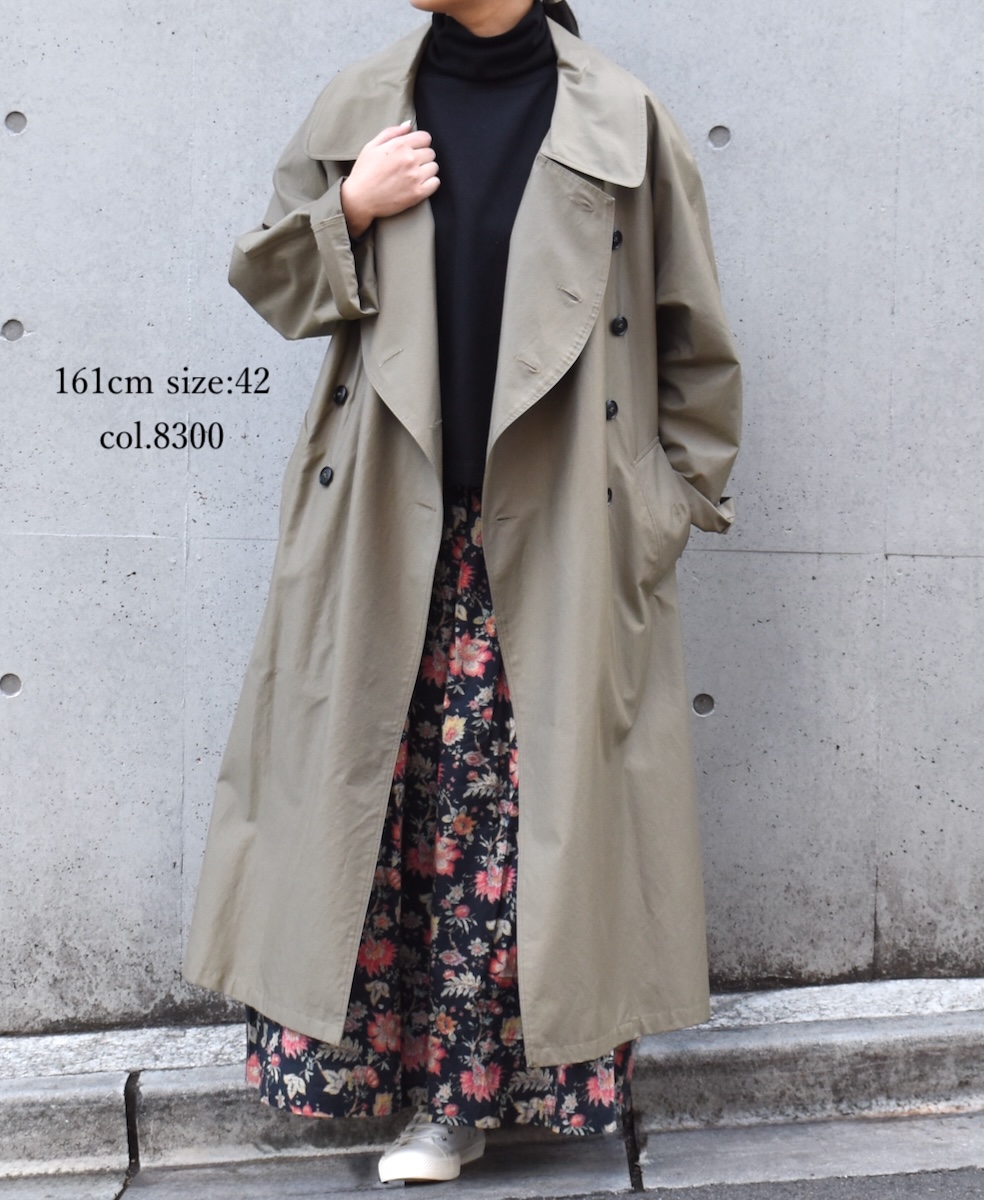 NHT2371KT(コート) COTTON NYLON DOUBLE OVER COAT