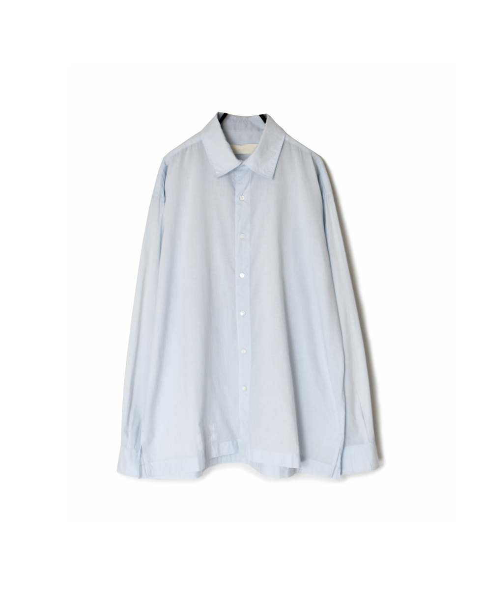 NVL2411CB(シャツ) 60s ORGANIC CAMBRIC REGULAR COLLAR L/SL SHIRT