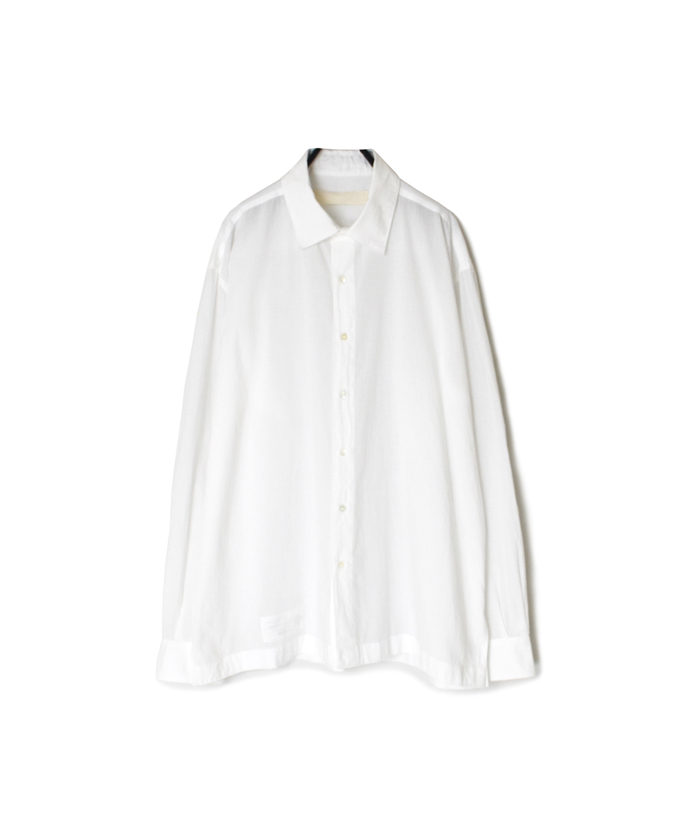 NVL2411CB(シャツ) 60s ORGANIC CAMBRIC REGULAR COLLAR L/SL SHIRT