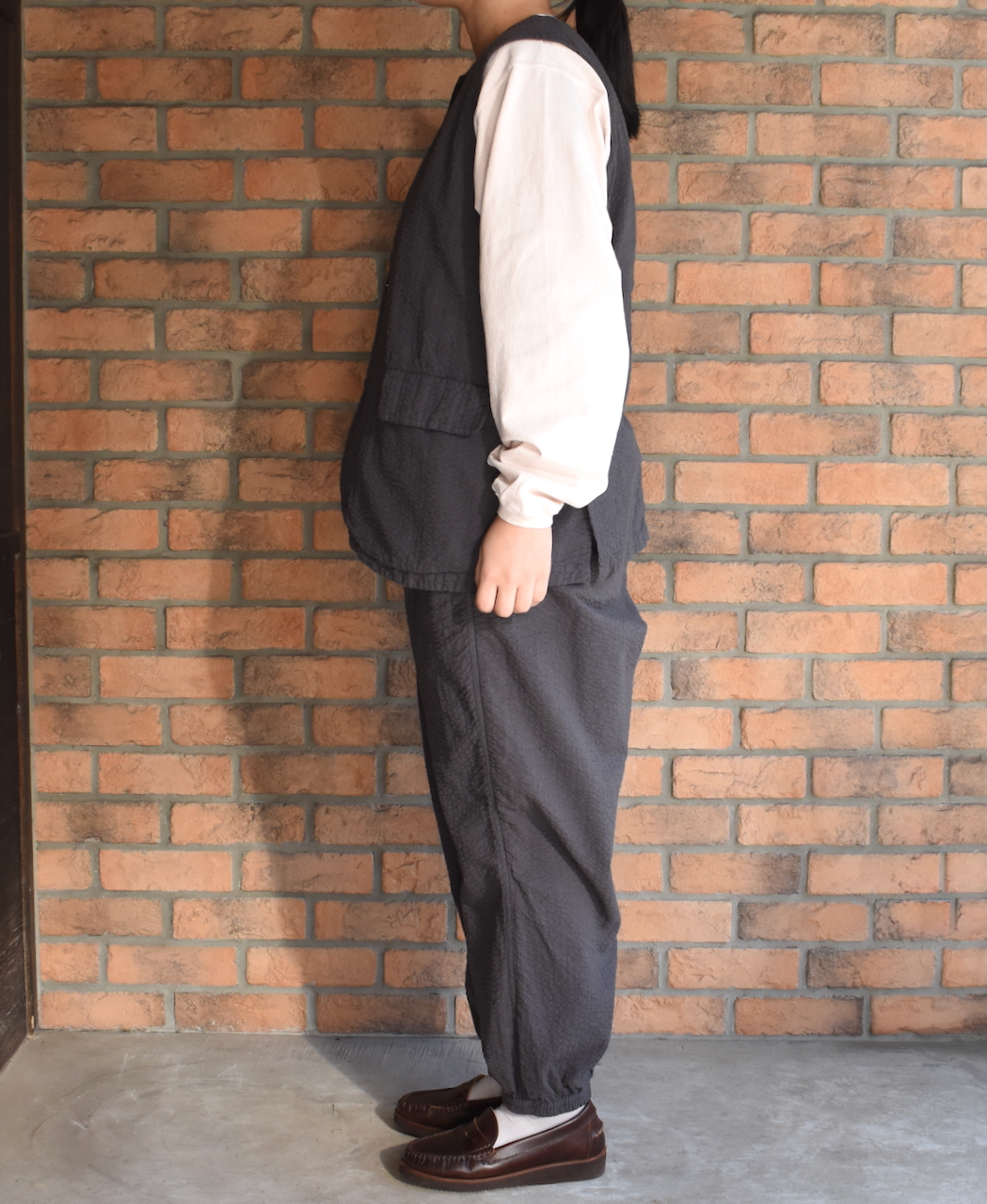 ●NVL2503SPD(パンツ) SEERSUCKER PLAIN OVERDYE EASY PANTS