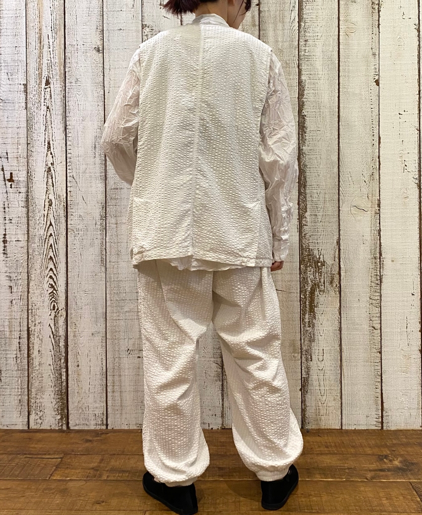 ●NVL2503SPD(パンツ) SEERSUCKER PLAIN OVERDYE EASY PANTS