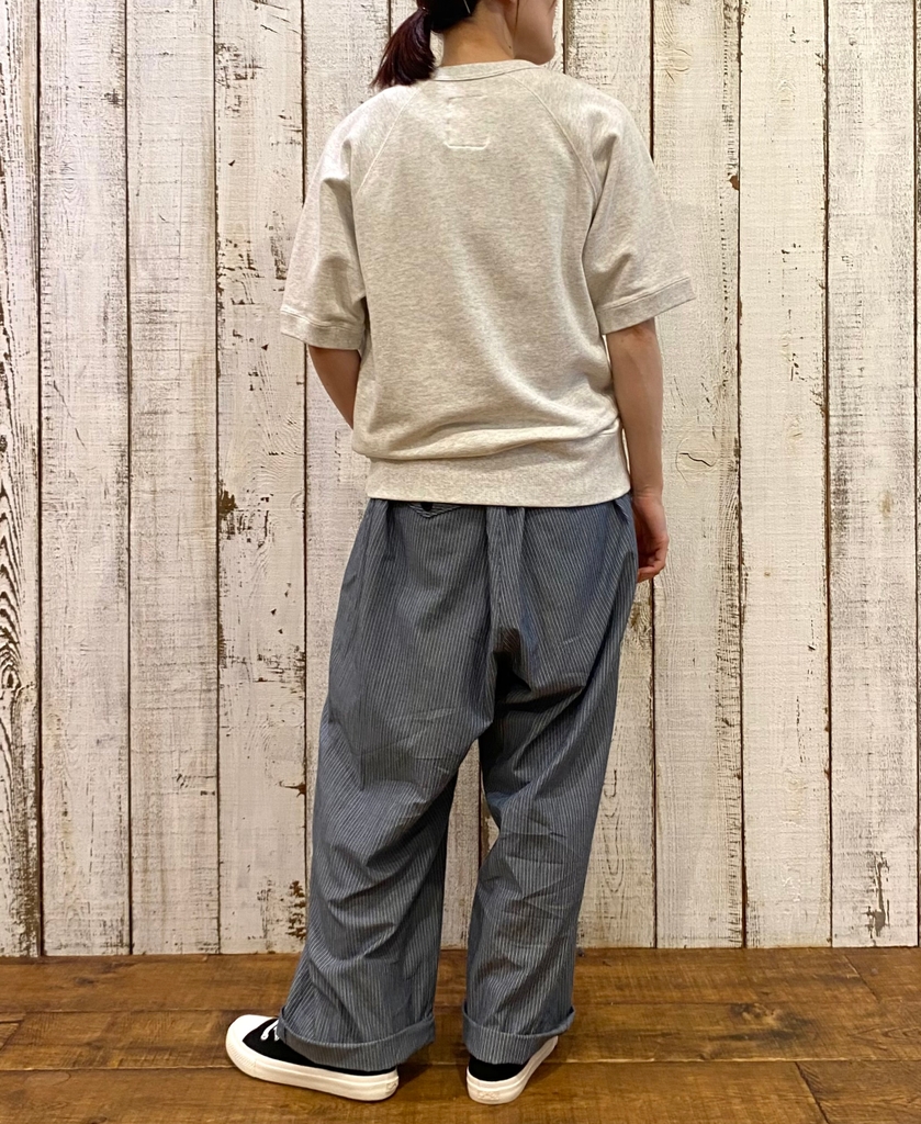 ●NVL2523(パンツ) POPLIN STRIPE EASY PANTS