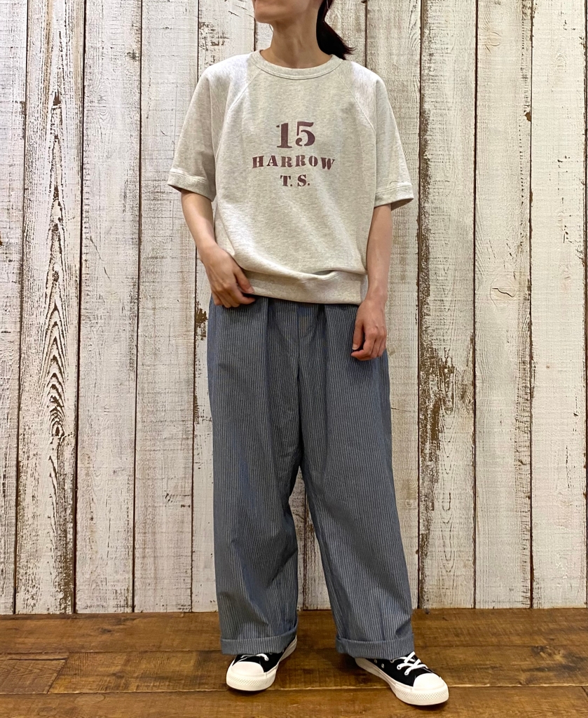 ●NVL2523(パンツ) POPLIN STRIPE EASY PANTS