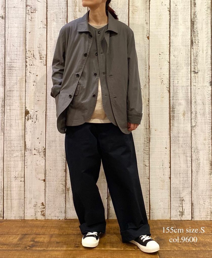 ●NVL2501CP(ジャケット) 40s ORGANIC POPLIN SIDE VENTS REGULAR COLLAR JACKET