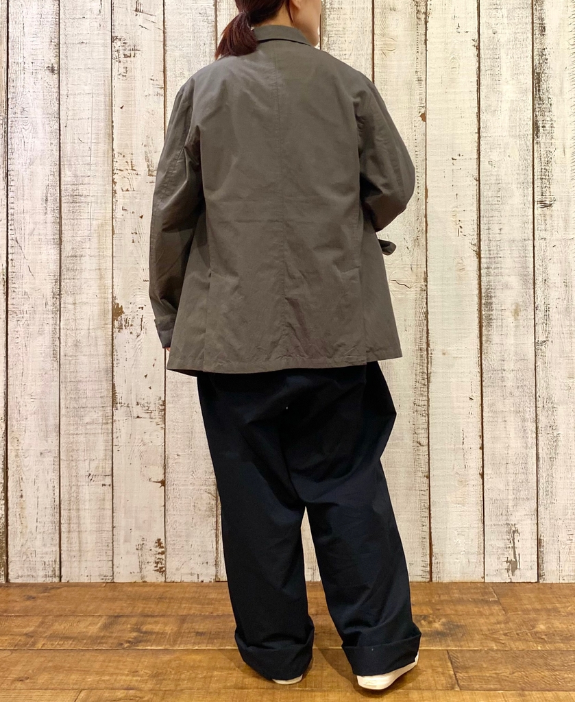 ●NVL2501CP(ジャケット) 40s ORGANIC POPLIN SIDE VENTS REGULAR COLLAR JACKET