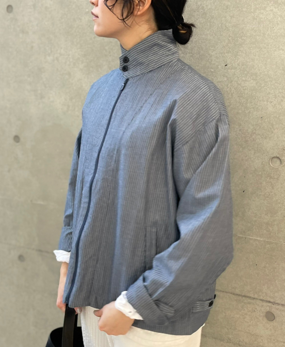 ●NVL2521(ジャケット) POPLIN STRIPE DRIZZLER JACKET