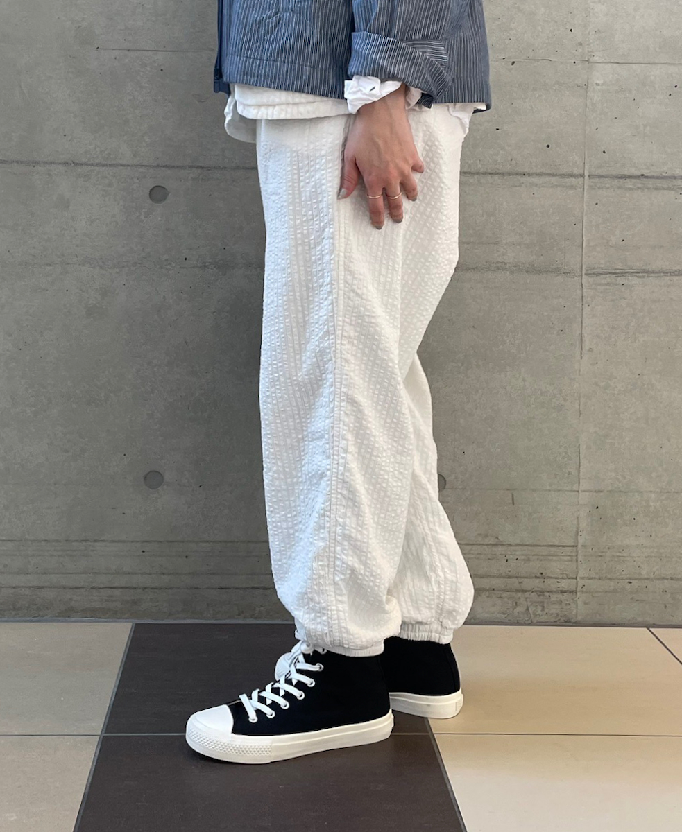 ●NVL2503SPD(パンツ) SEERSUCKER PLAIN OVERDYE EASY PANTS