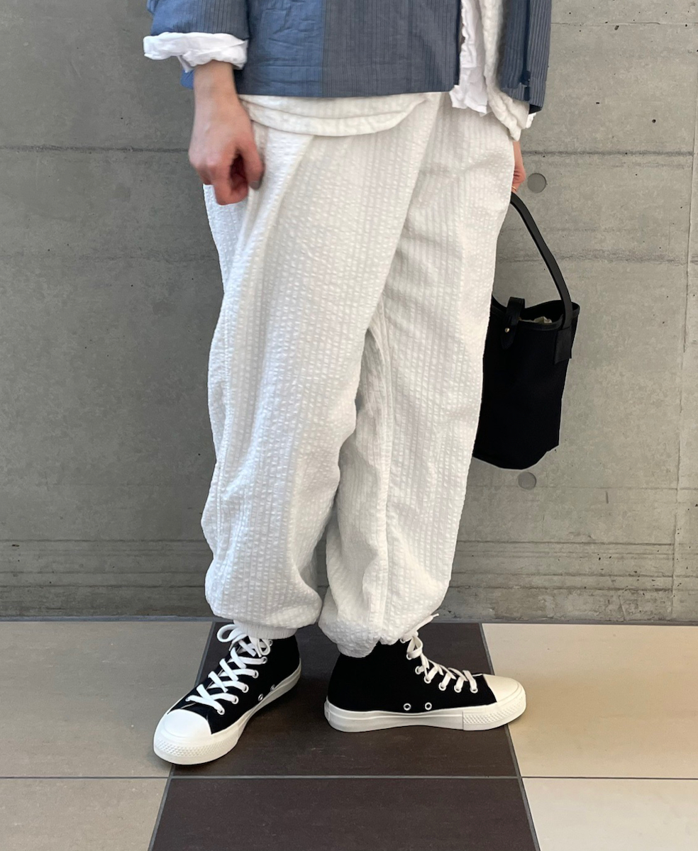 ●NVL2503SPD(パンツ) SEERSUCKER PLAIN OVERDYE EASY PANTS