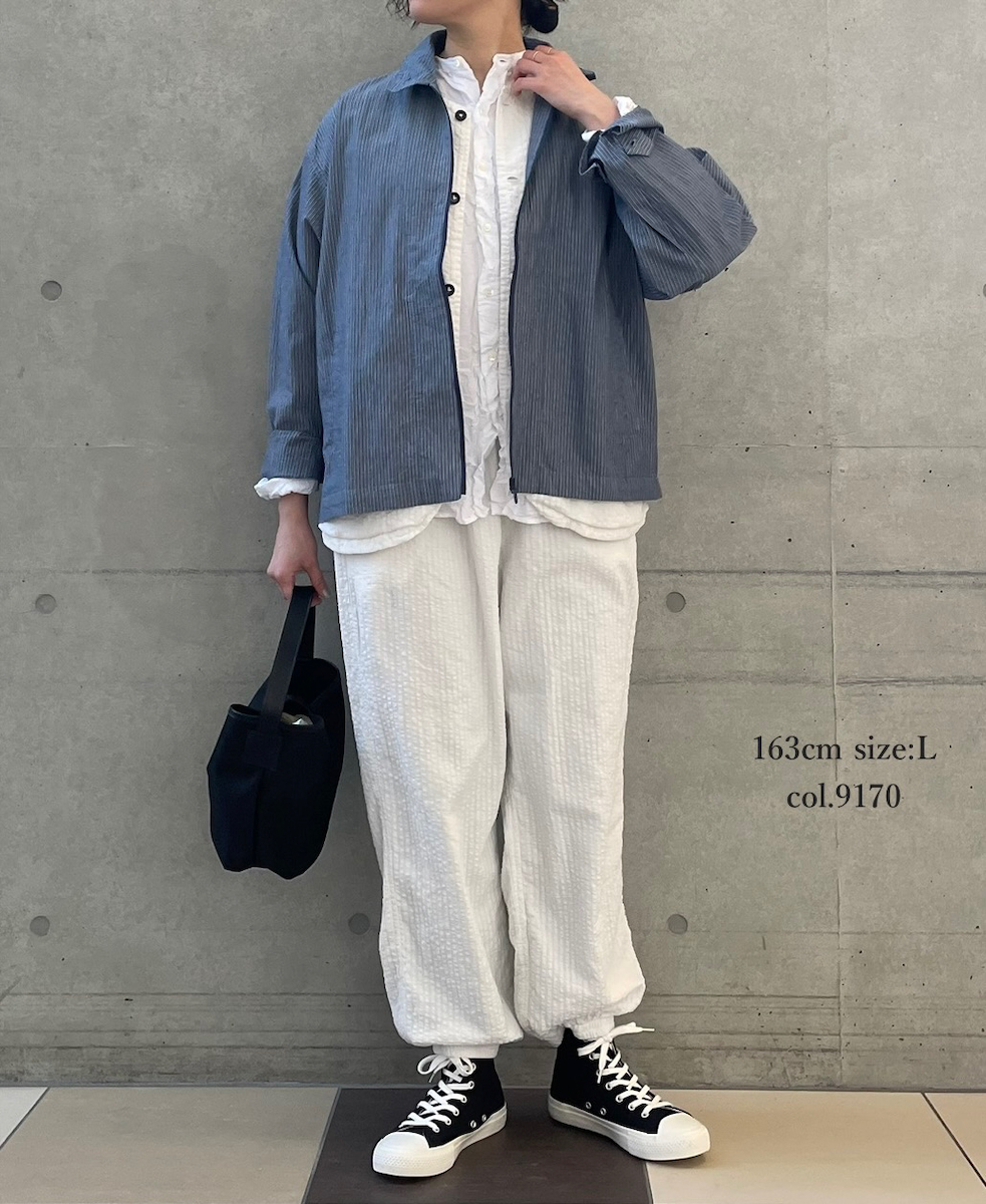 ●NVL2503SPD(パンツ) SEERSUCKER PLAIN OVERDYE EASY PANTS