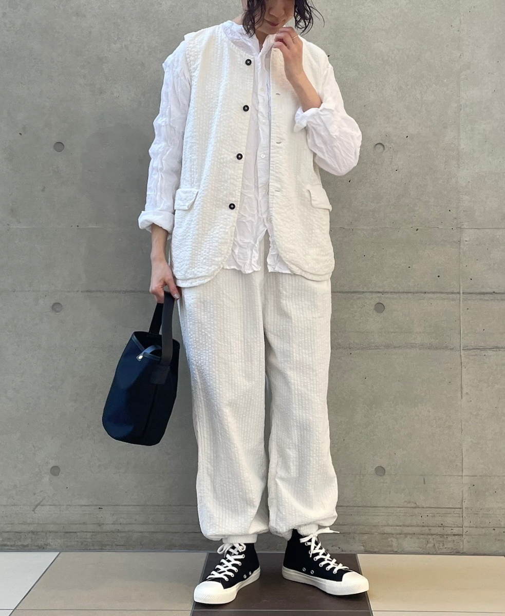 ●NVL2503SPD(パンツ) SEERSUCKER PLAIN OVERDYE EASY PANTS