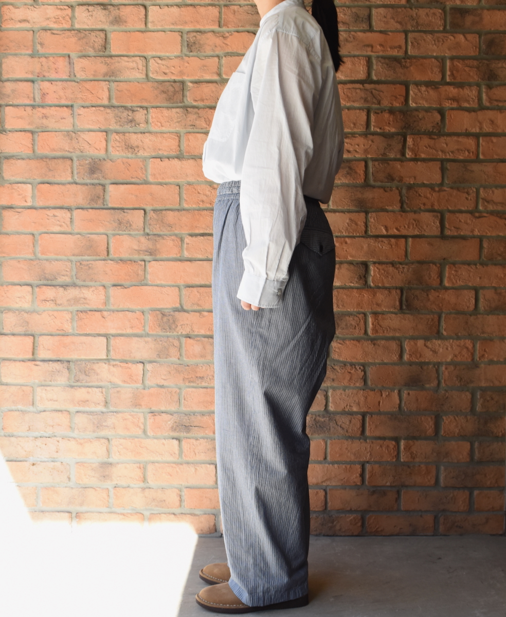 ●NVL2523(パンツ) POPLIN STRIPE EASY PANTS