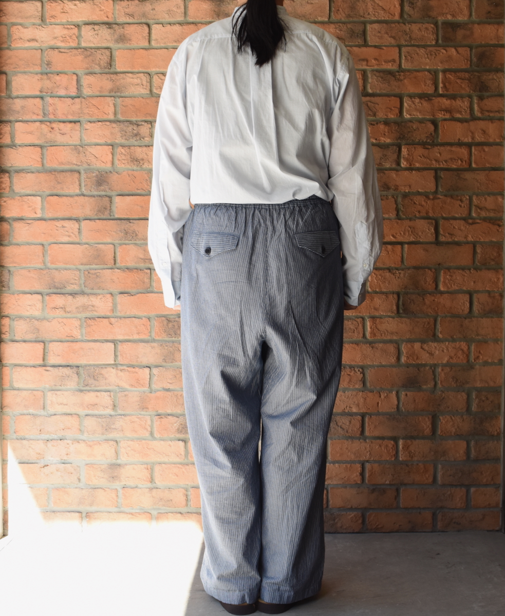 ●NVL2523(パンツ) POPLIN STRIPE EASY PANTS