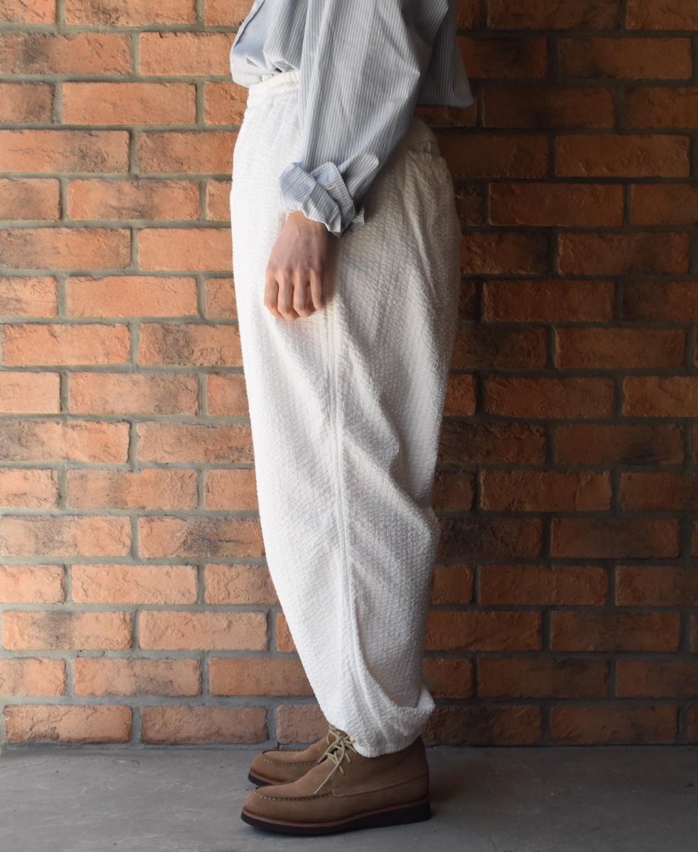 ●NVL2503SPD(パンツ) SEERSUCKER PLAIN OVERDYE EASY PANTS