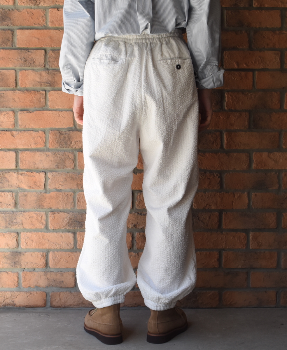 ●NVL2503SPD(パンツ) SEERSUCKER PLAIN OVERDYE EASY PANTS