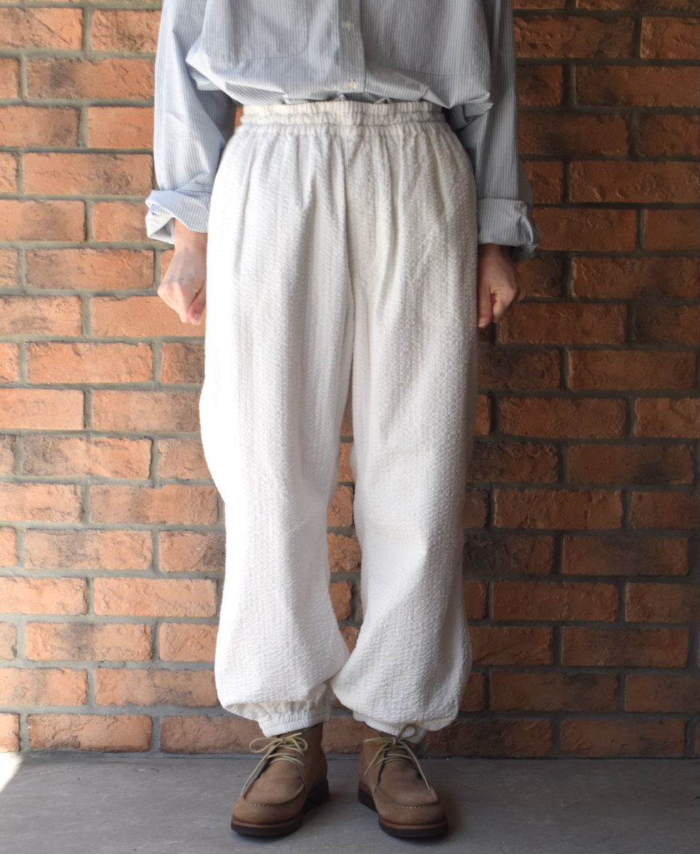 ●NVL2503SPD(パンツ) SEERSUCKER PLAIN OVERDYE EASY PANTS