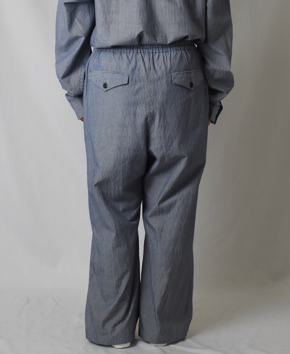 ●NVL2523(パンツ) POPLIN STRIPE EASY PANTS