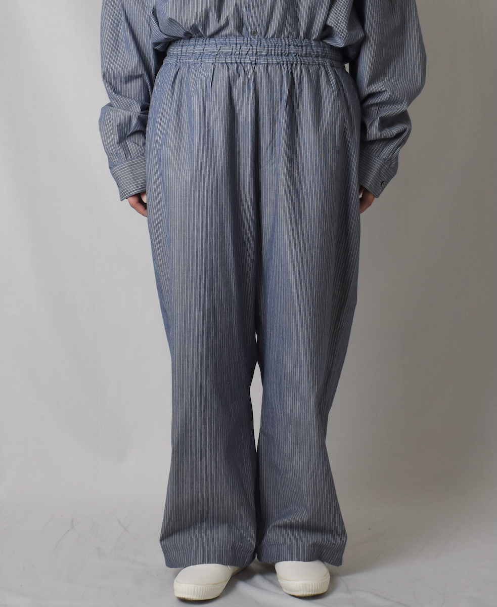 ●NVL2523(パンツ) POPLIN STRIPE EASY PANTS