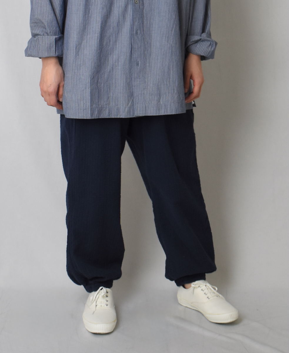 ●NVL2503SPD(パンツ) SEERSUCKER PLAIN OVERDYE EASY PANTS