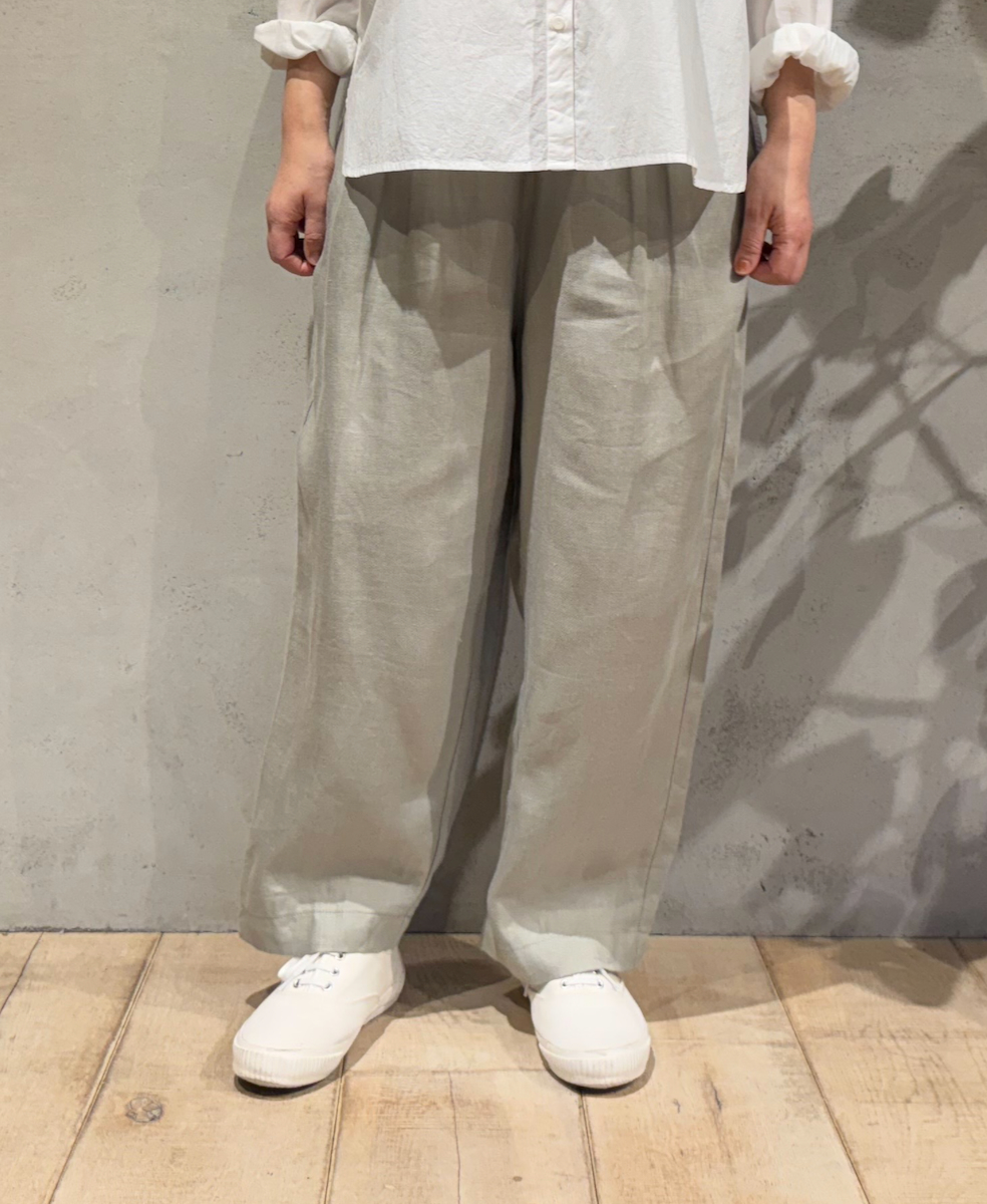 ●GNMDS2501NLT(パンツ) LINEN TWILL 2TUCK TAPERED EASY PANTS