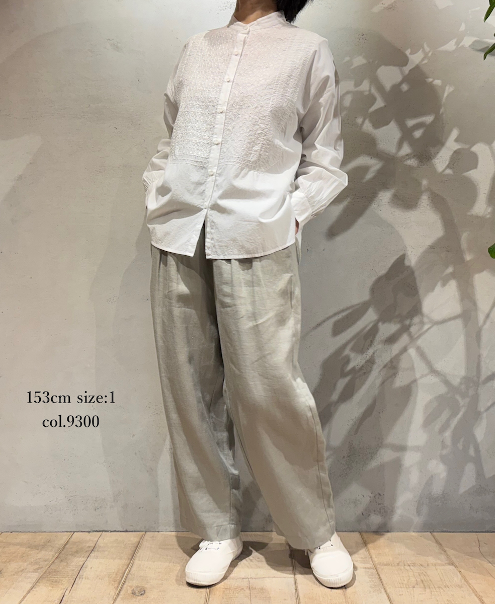 ●GNMDS2501NLT(パンツ) LINEN TWILL 2TUCK TAPERED EASY PANTS