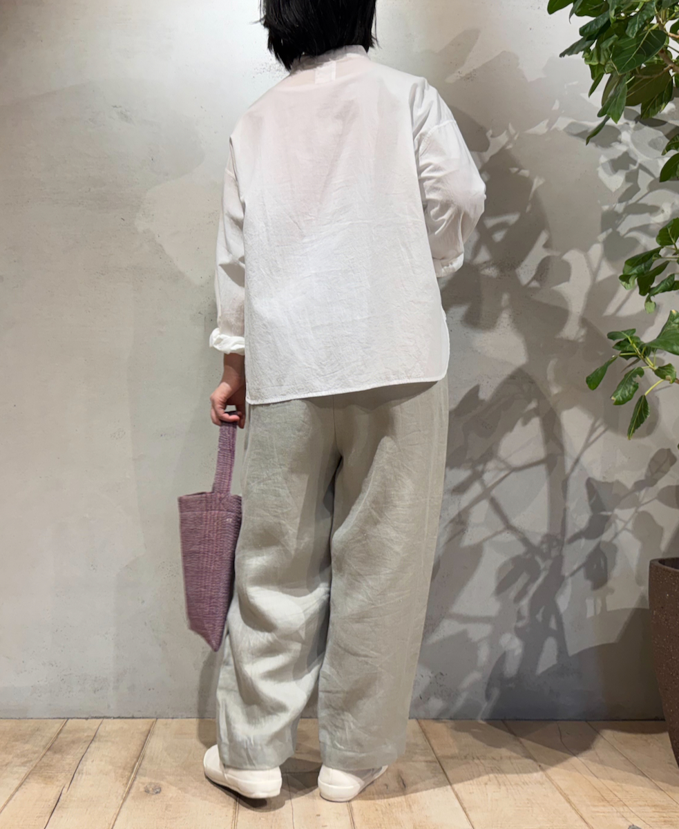 ●GNMDS2501NLT(パンツ) LINEN TWILL 2TUCK TAPERED EASY PANTS