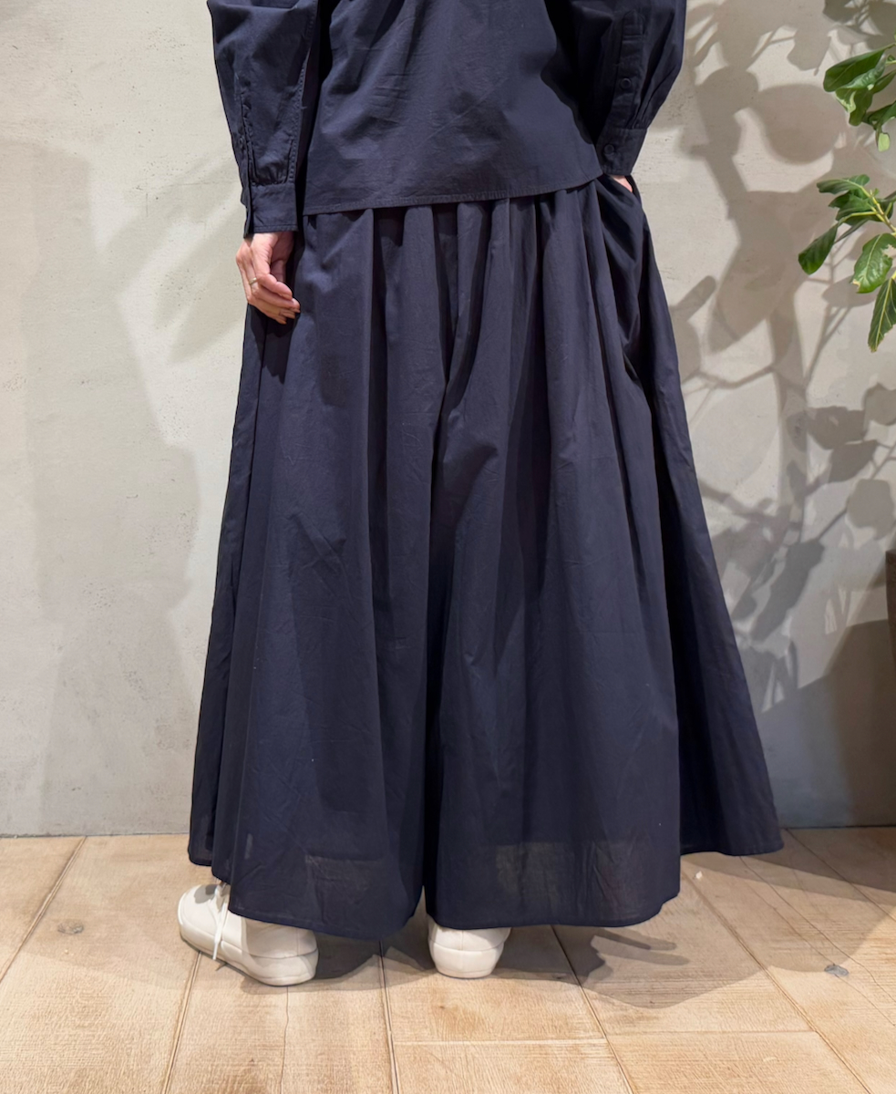 ●NMDS25205(キュロット) 60s ORGANIC CAMBRIC GATHERED CULOTTES