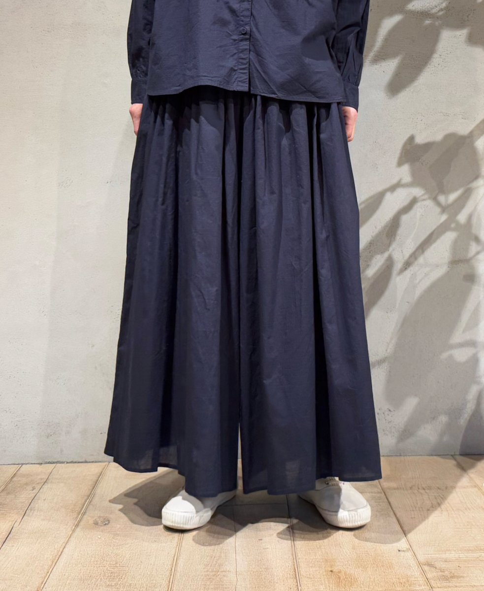 ●NMDS25205(キュロット) 60s ORGANIC CAMBRIC GATHERED CULOTTES