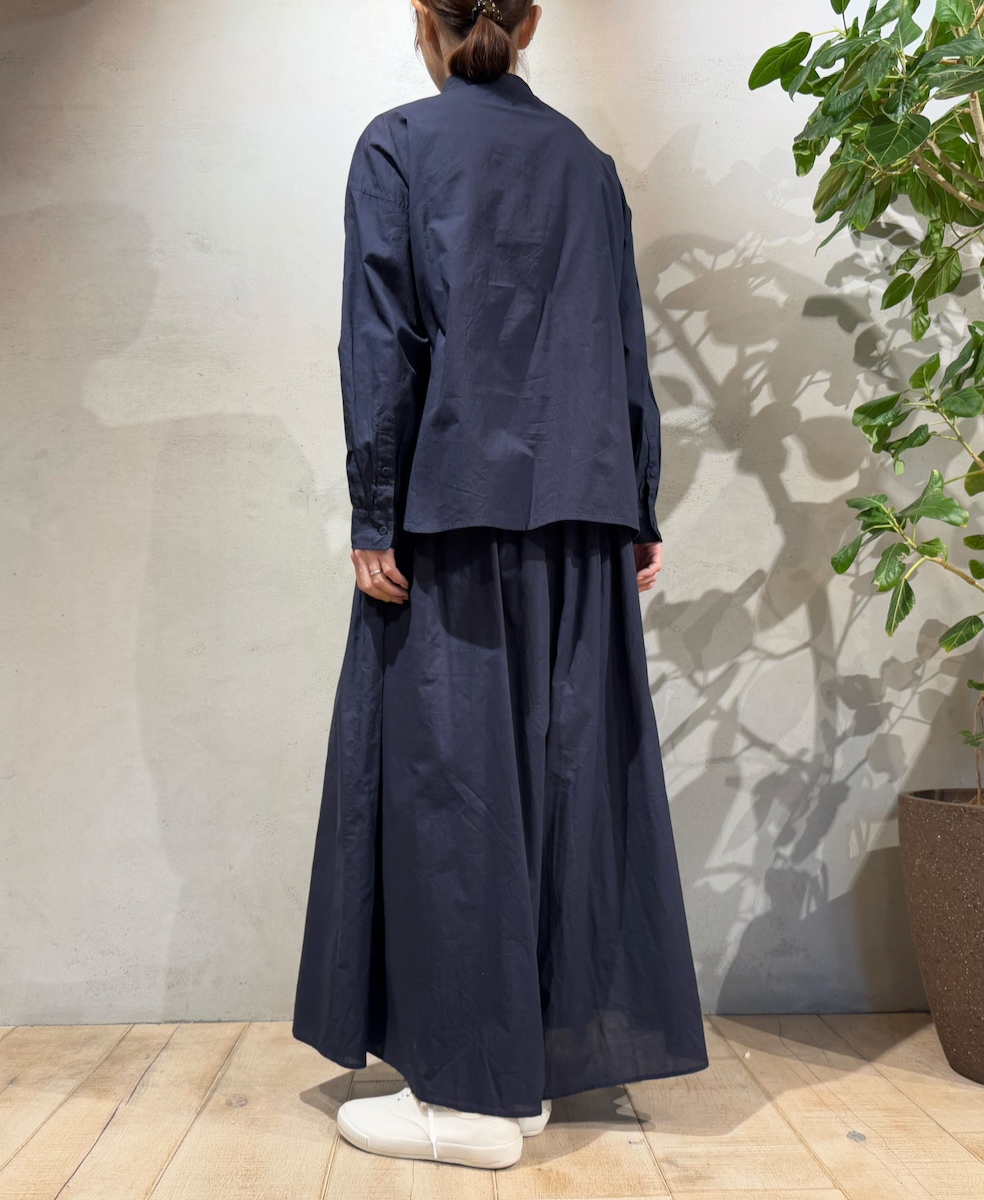 ●NMDS25205(キュロット) 60s ORGANIC CAMBRIC GATHERED CULOTTES