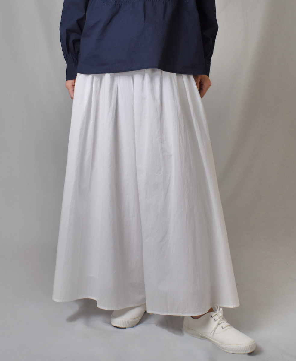 ●NMDS25205(キュロット) 60s ORGANIC CAMBRIC GATHERED CULOTTES