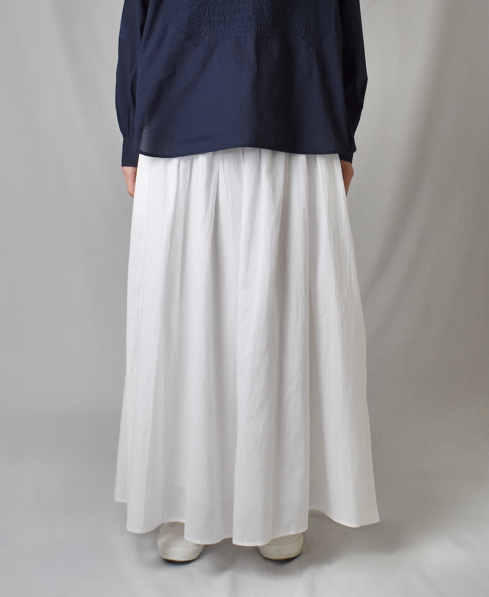 ●NMDS25205(キュロット) 60s ORGANIC CAMBRIC GATHERED CULOTTES