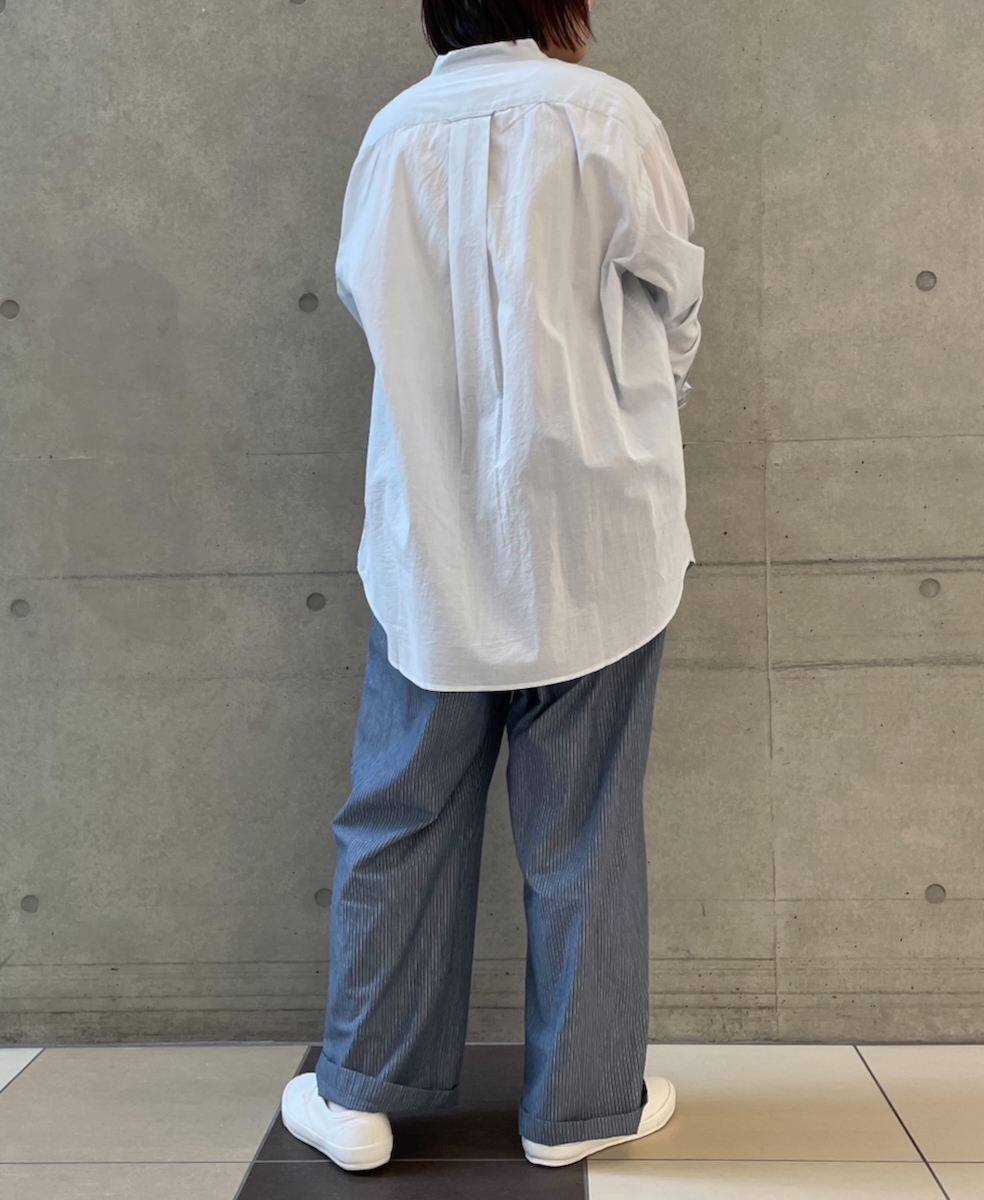 ●NVL2523(パンツ) POPLIN STRIPE EASY PANTS