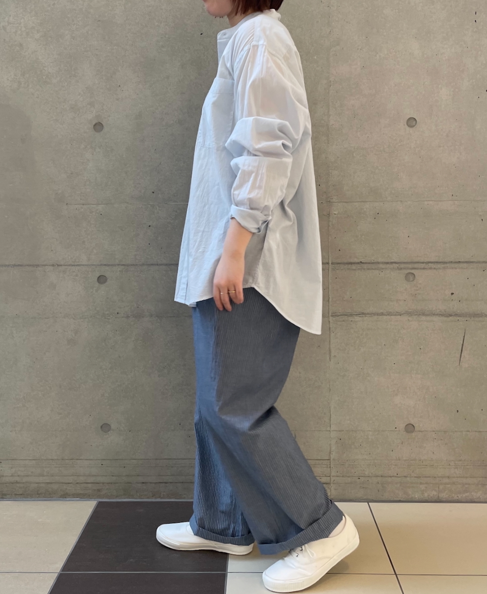 ●NVL2523(パンツ) POPLIN STRIPE EASY PANTS