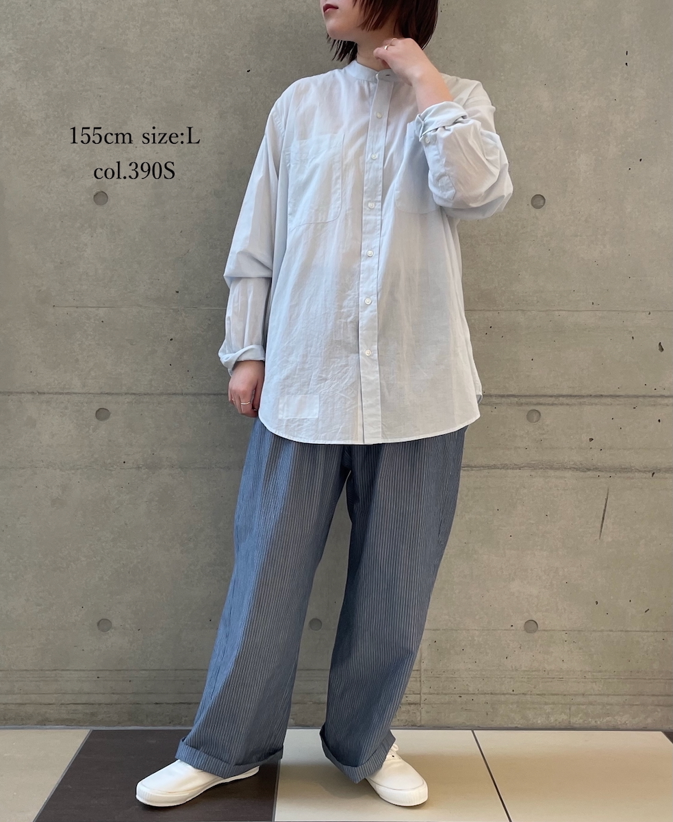 ●NVL2523(パンツ) POPLIN STRIPE EASY PANTS