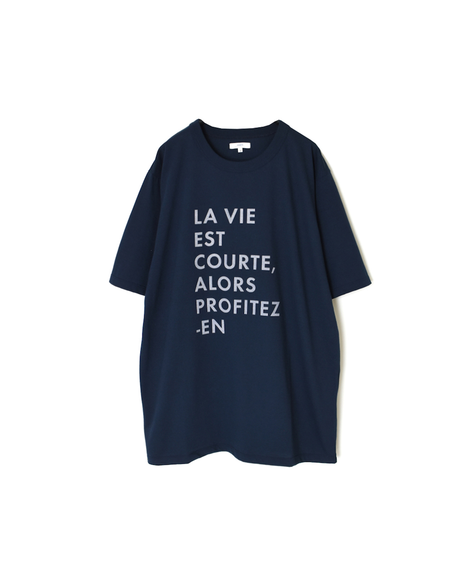 NFA1802P44(Tシャツ) "LA VIE EST" 4.4oz COTTON JERSEY CREW NECK OVERSIZED S/SL T-SHIRT