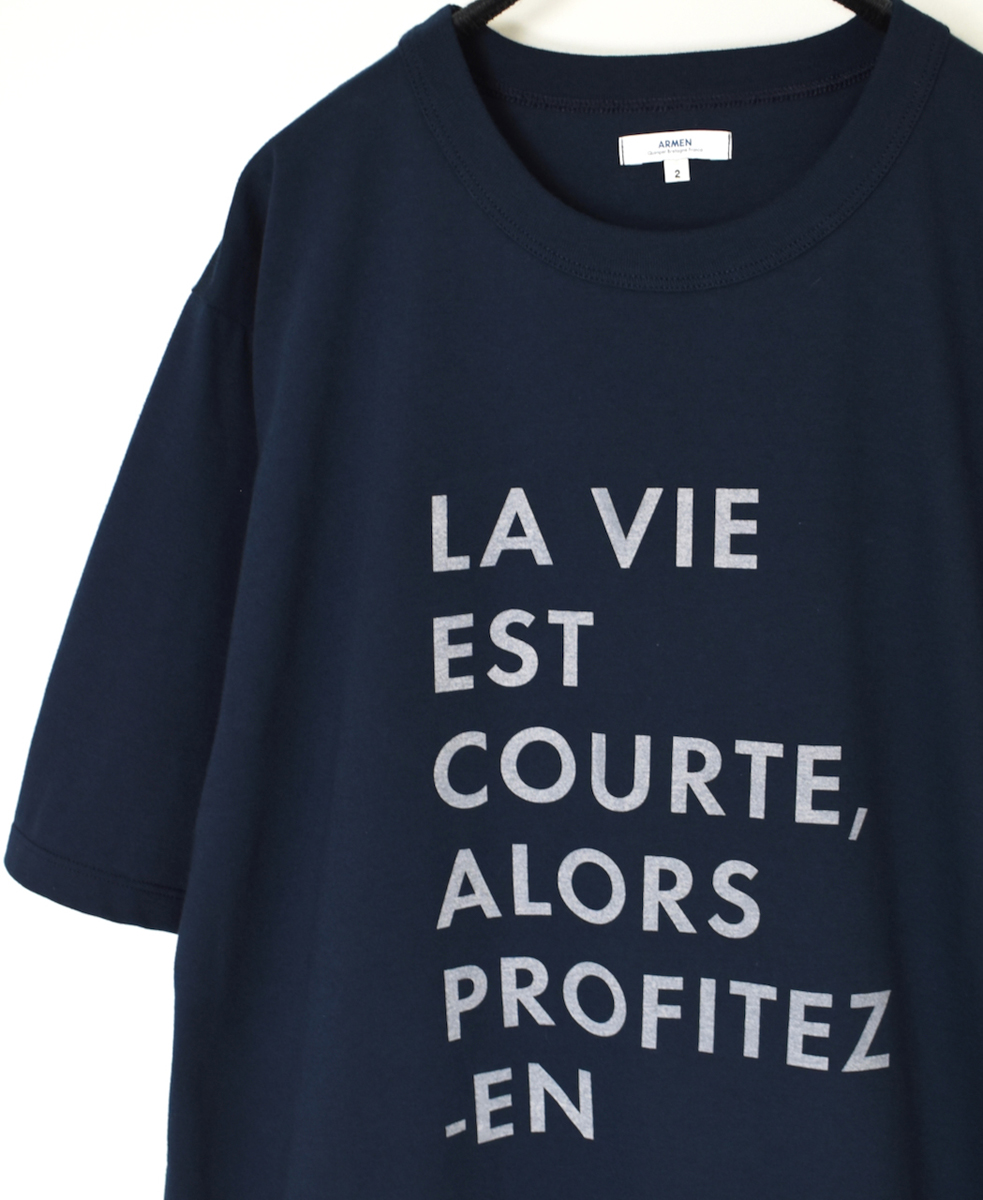 NFA1802P44(Tシャツ) "LA VIE EST" 4.4oz COTTON JERSEY CREW NECK OVERSIZED S/SL T-SHIRT