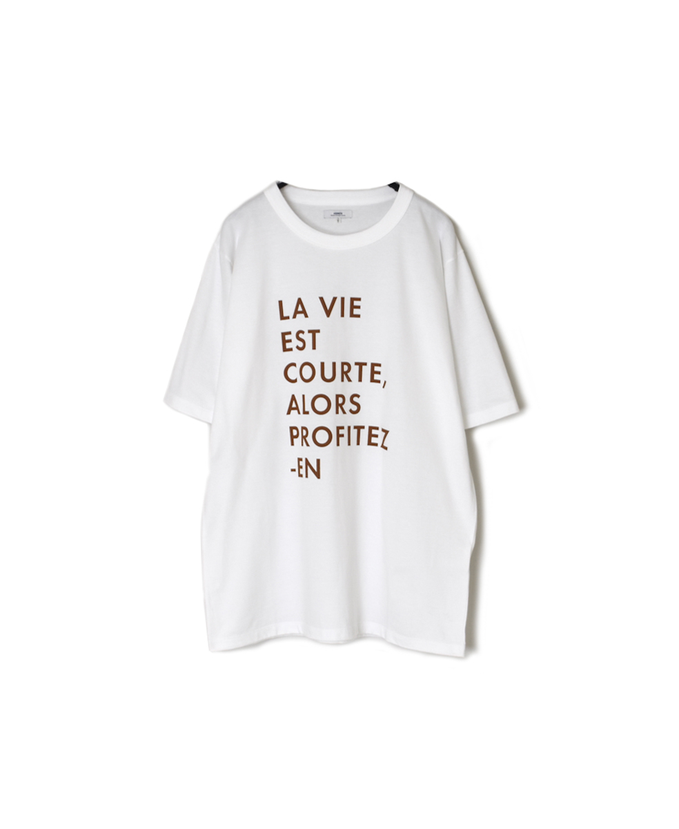 NFA1802P44(Tシャツ) "LA VIE EST" 4.4oz COTTON JERSEY CREW NECK OVERSIZED S/SL T-SHIRT