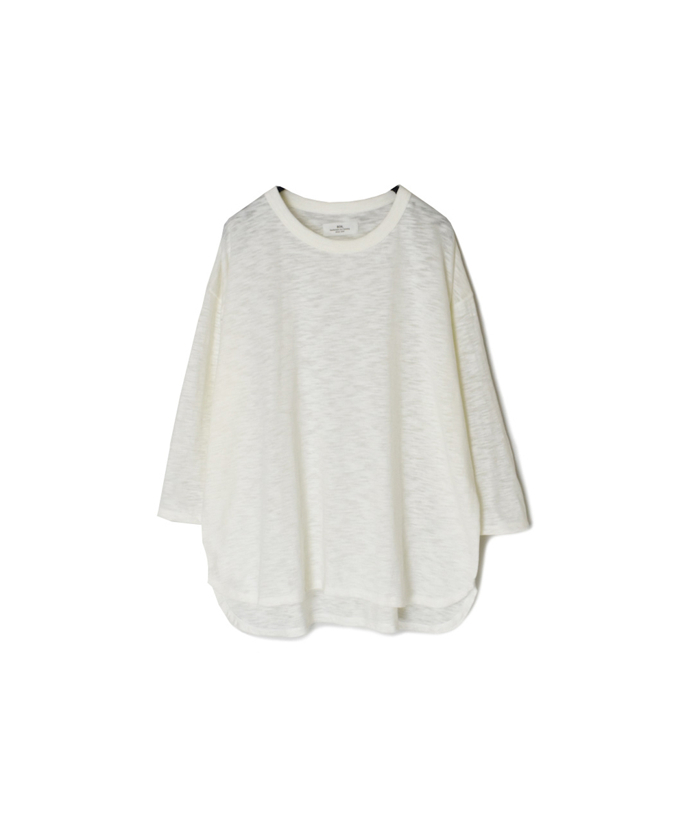 GNSL25041(Tシャツ) SLUB VINTAGE CREW-NECK 3/4SL LONG SHIRT