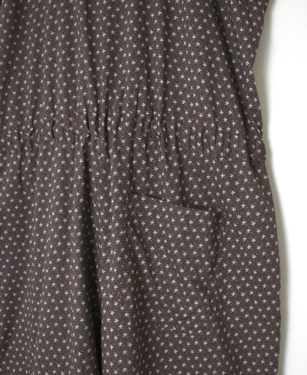 NSL25104(オーバーオール) 80s COTTON VOILE SMALL FLOWER PRINT NO/SL OVERALLS