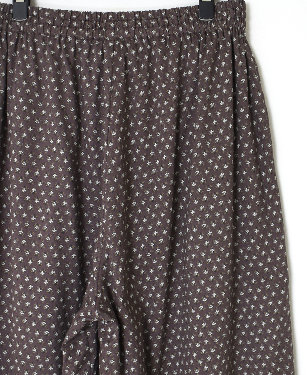 NSL25106(パンツ) 80s COTTON VOILE SMALL FLOWER PRINT WIDE EASY PANTS