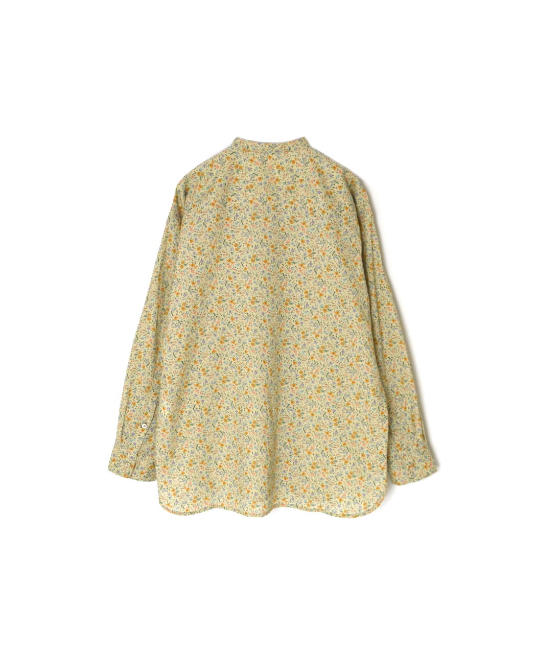 INAM2511FD(シャツ) COTTON FLOWER PRINT UTILITY BANDED COLLAR SHIRT